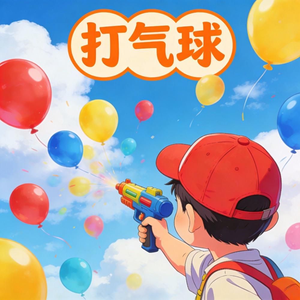 字母打气球